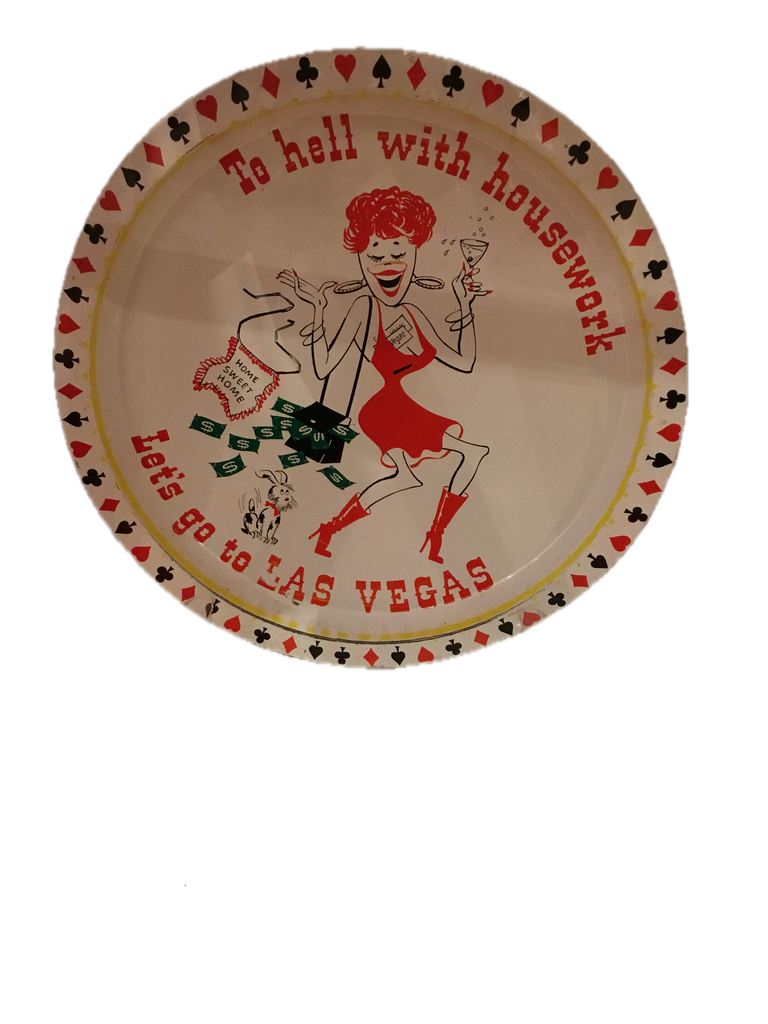 "To Hell with Housework" Vintage Serving Tray