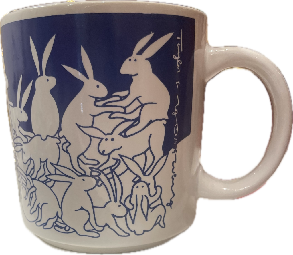 Taylor & Ng Blue Nitetime Animates Rabbits Mug