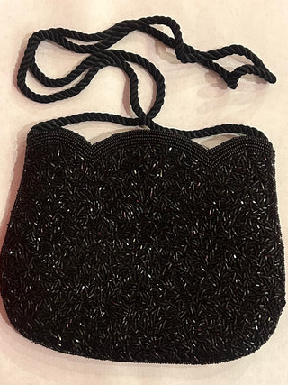 Beaded Black Handbag