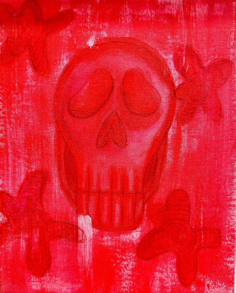 Olivia Skull Painting