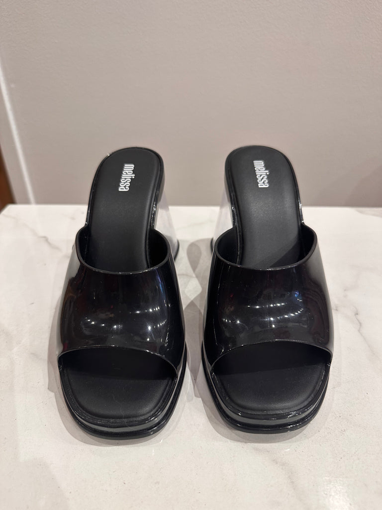 Melissa Shoe Slide Wedges in Black
