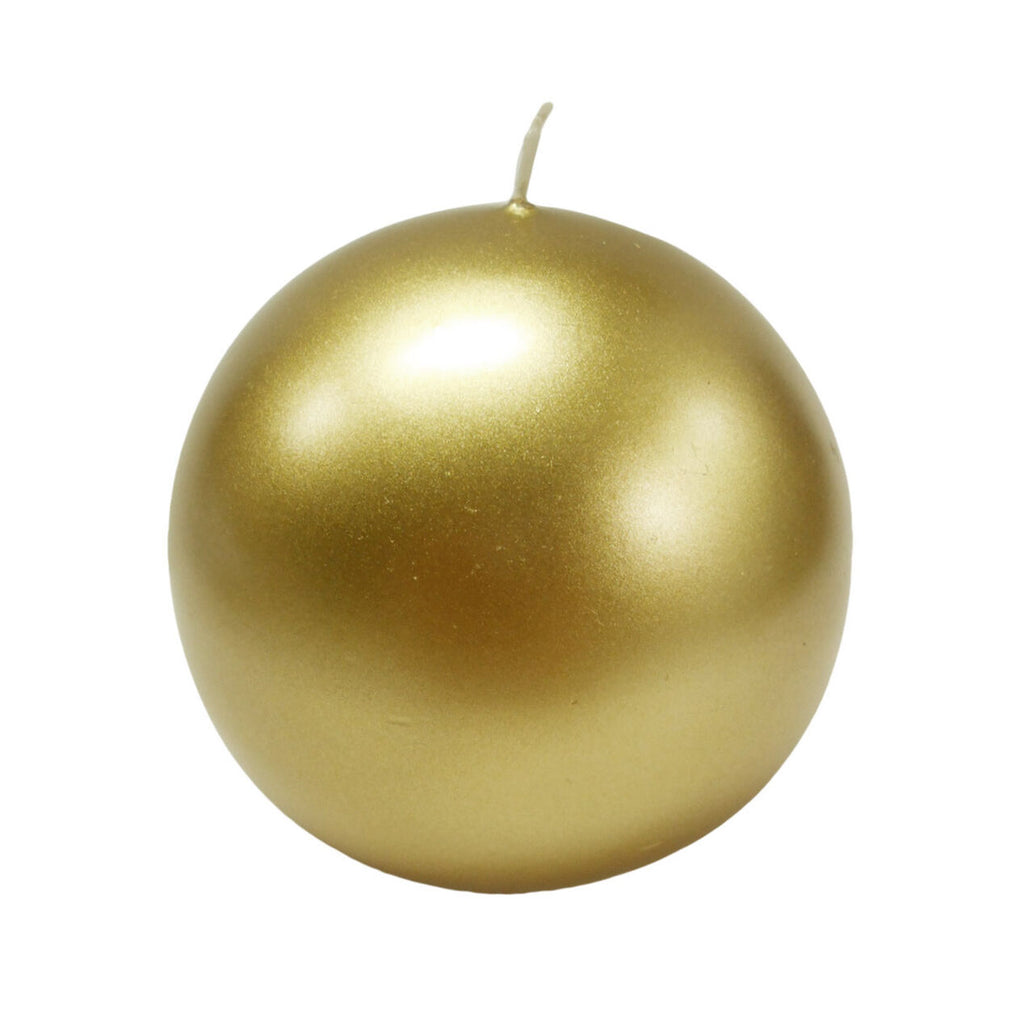 Meloria Ball Candle: 120 mm Gold