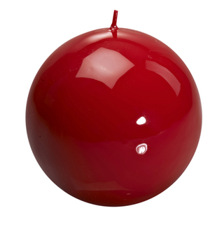 Meloria Ball Candle: 120 mm Red