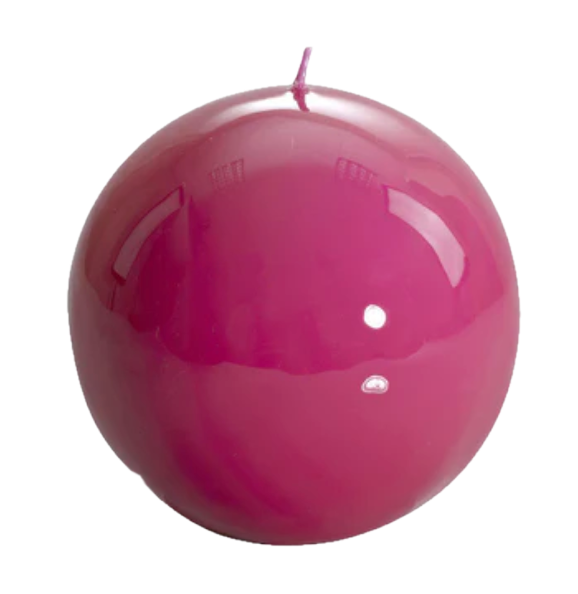 Meloria Ball Candle: 150 mm Fuchsia