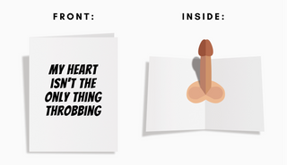 "My Heart Isn't the Only Thing Throbbing" - Pop-Up Greeting Card