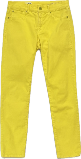 Vintage Citron Yellow Gap 1969 Legging Jean - Size 2
