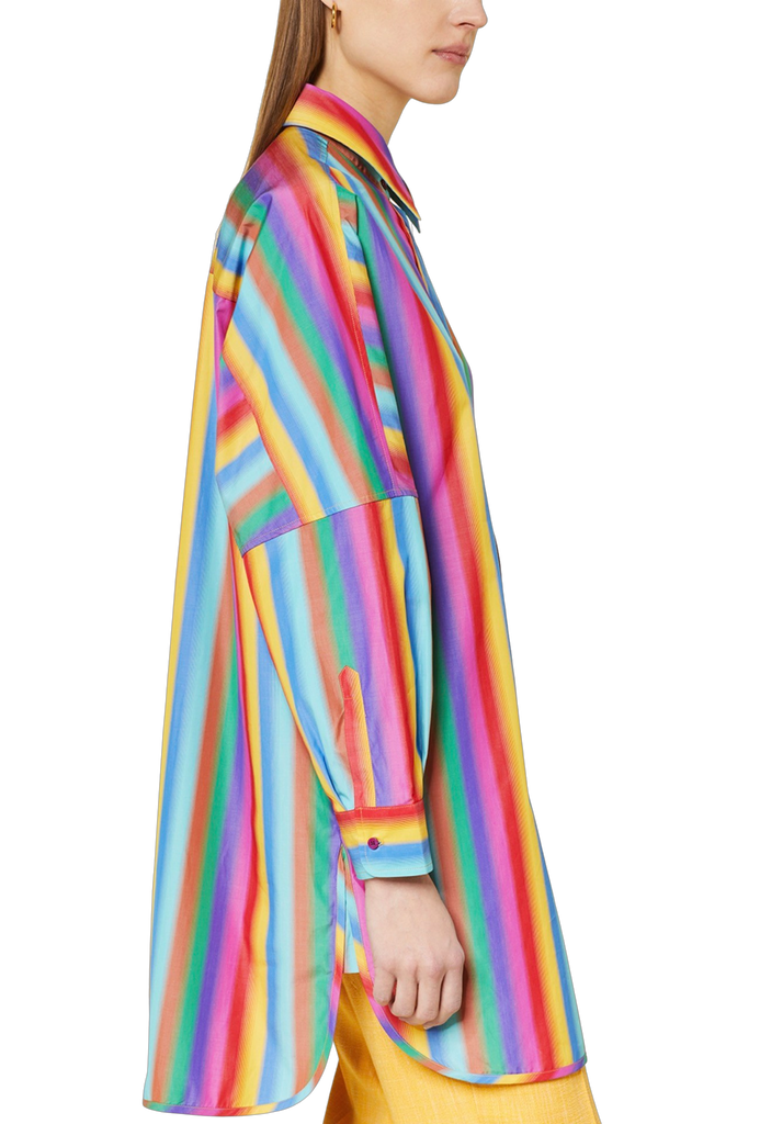 ETRO Oversized Rainbow Striped Shirt