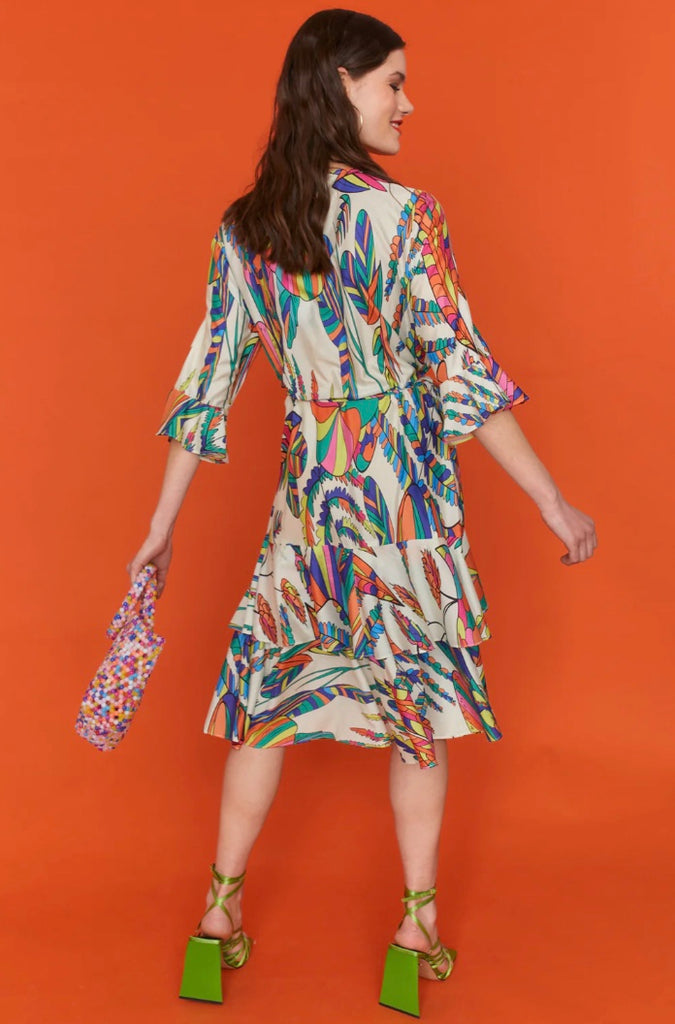 Jayley Silk Blend Wrap Dress - SIze L/XL