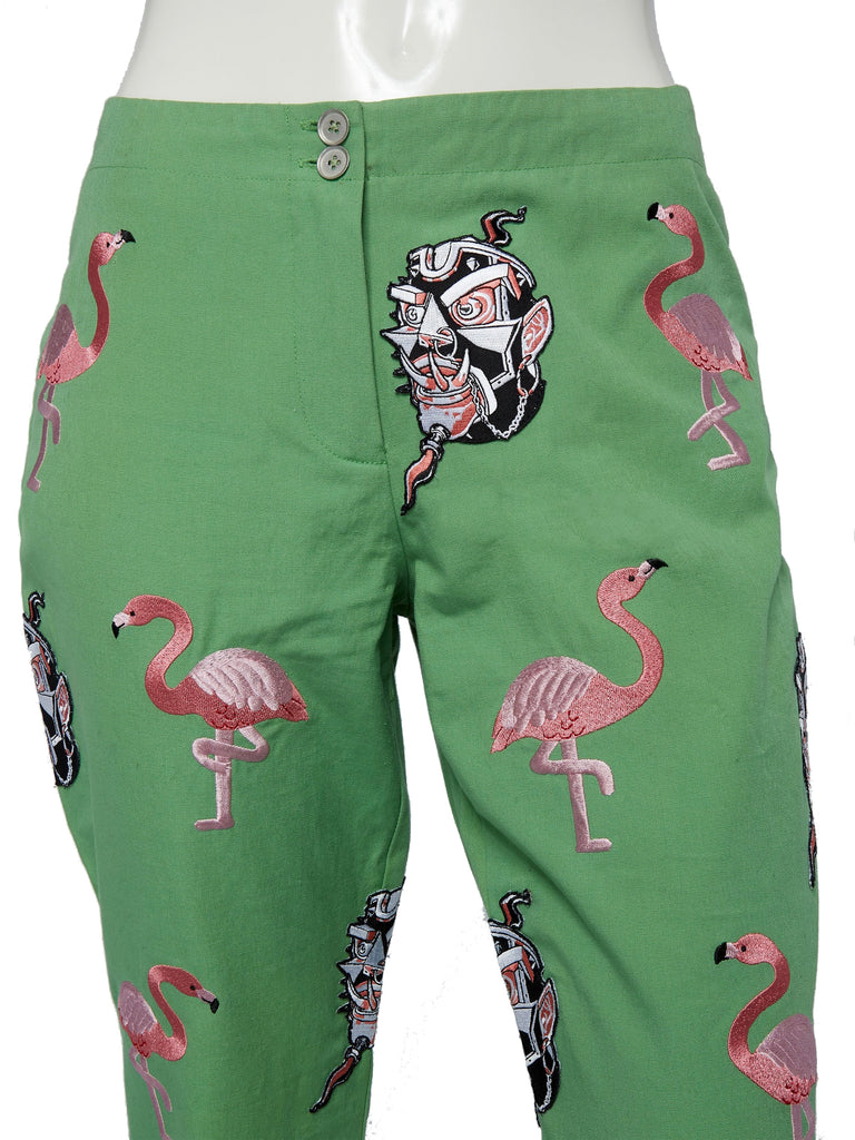 Flamingo and Sexecutioner Pants - ONE OF A KIND - Size 6