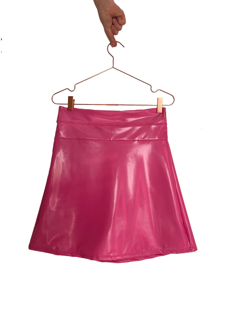 Daryl K Vinyl Mini Skirt - Pink